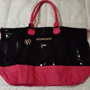 Victoria's Secret Canvas Tote w Sequins